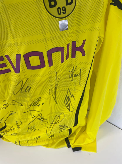 BVB Trikot 2013/2014 Team -signed Langarm Borussia Dortmund Coa Neu Puma L
