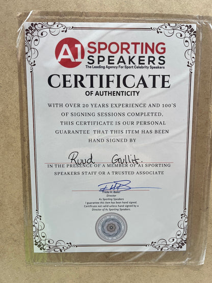 Niederlande Trikot Ruud Gullit signiert im Rahmen COA neu