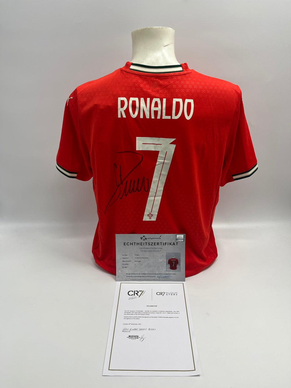 Portugal Trikot Cristiano Ronaldo signed autograph Coa Football L