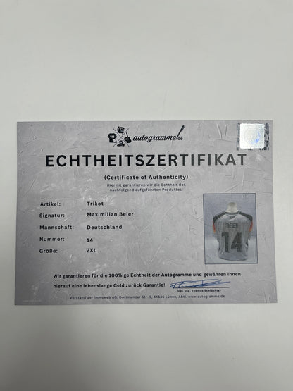 DFB jersey Maximilian Beier signed Germany DFB Autogram COA 2XL