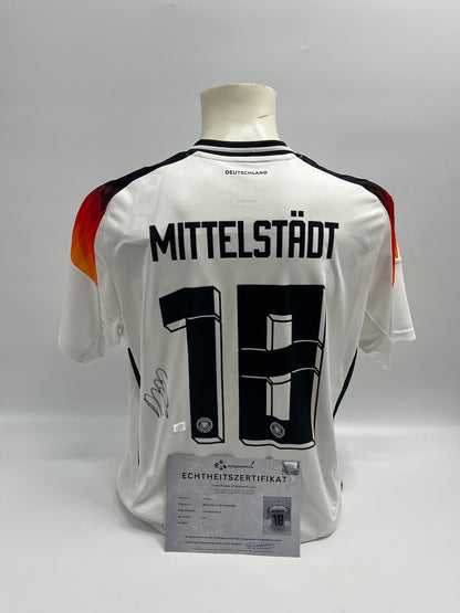 DFB Trikot Maximilian Mittelstädt signiert Deutschland DFB Autogramm COA L