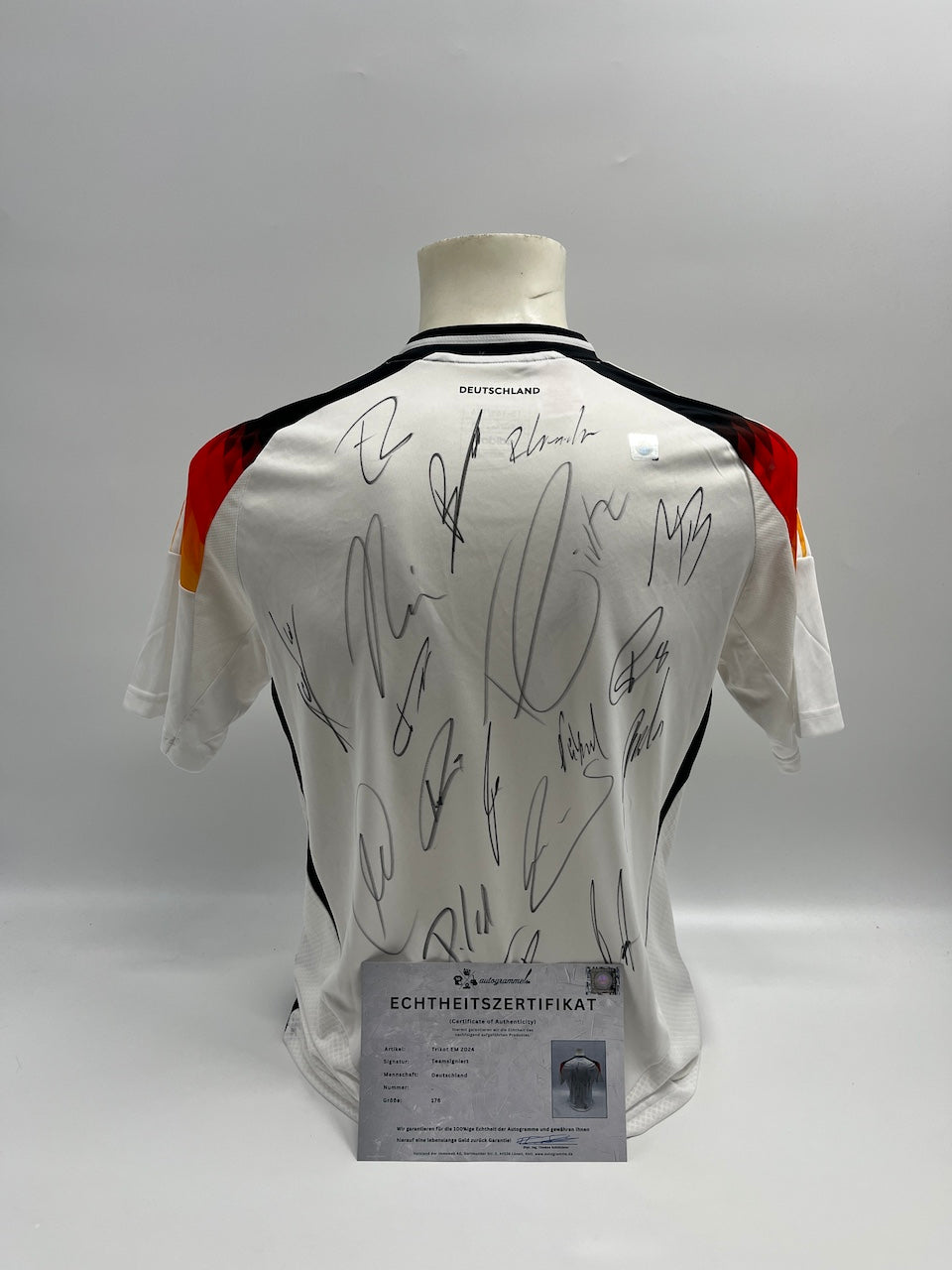 Germany jersey em 2024 team signed DFB Coa adidas 176
