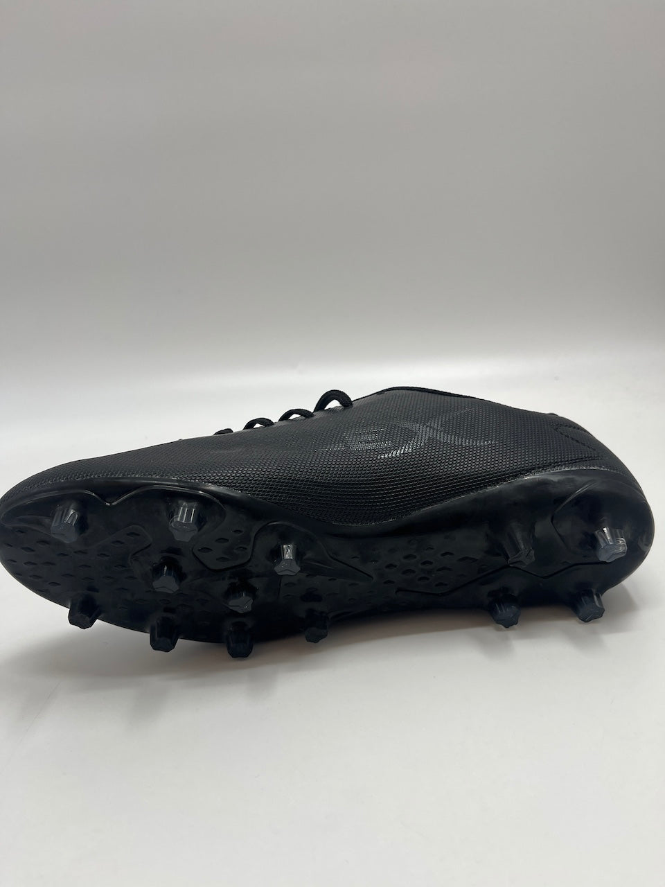 Football shoe Nigel de Jong signed in showcase + lighting autograph COA