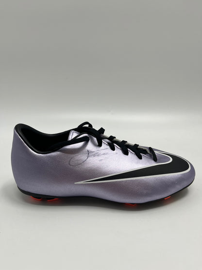 Fußballschuh Mike Hanke signiert Fußball Bundesliga Nike 38