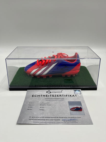 Fußballschuh Matthias Ginter signiert Fußball Bundesliga Adidas