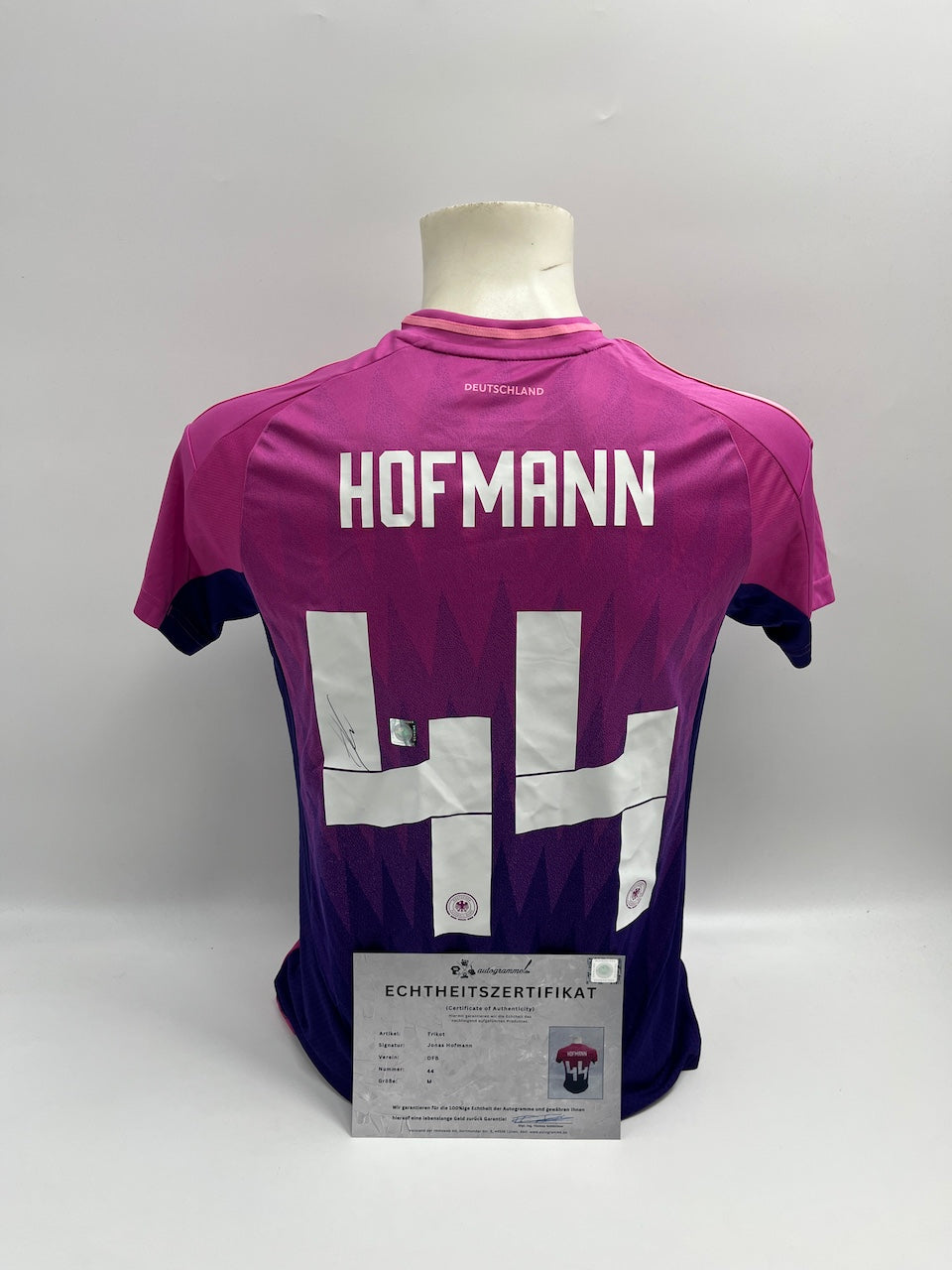 DFB jersey Jonas Hofmann signed autographs Germany adidas M