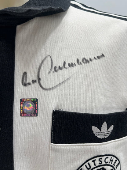 DFB Repro Trainingsjacke Franz Beckenbauer signiert Autogramm Adidas COA L