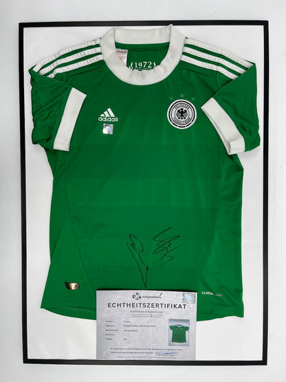 DFB Trikot Leroy Sane und Serge Gnabry signiert im Rahmen COA Adidas 152