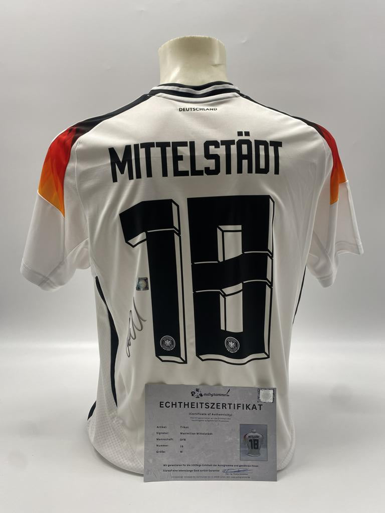 DFB jersey Maximilian Mittelstädt signed Adidas COA Germany Autograph M