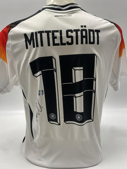 DFB Trikot Maximilian Mittelstädt signiert Adidas COA Deutschland Autogramm M