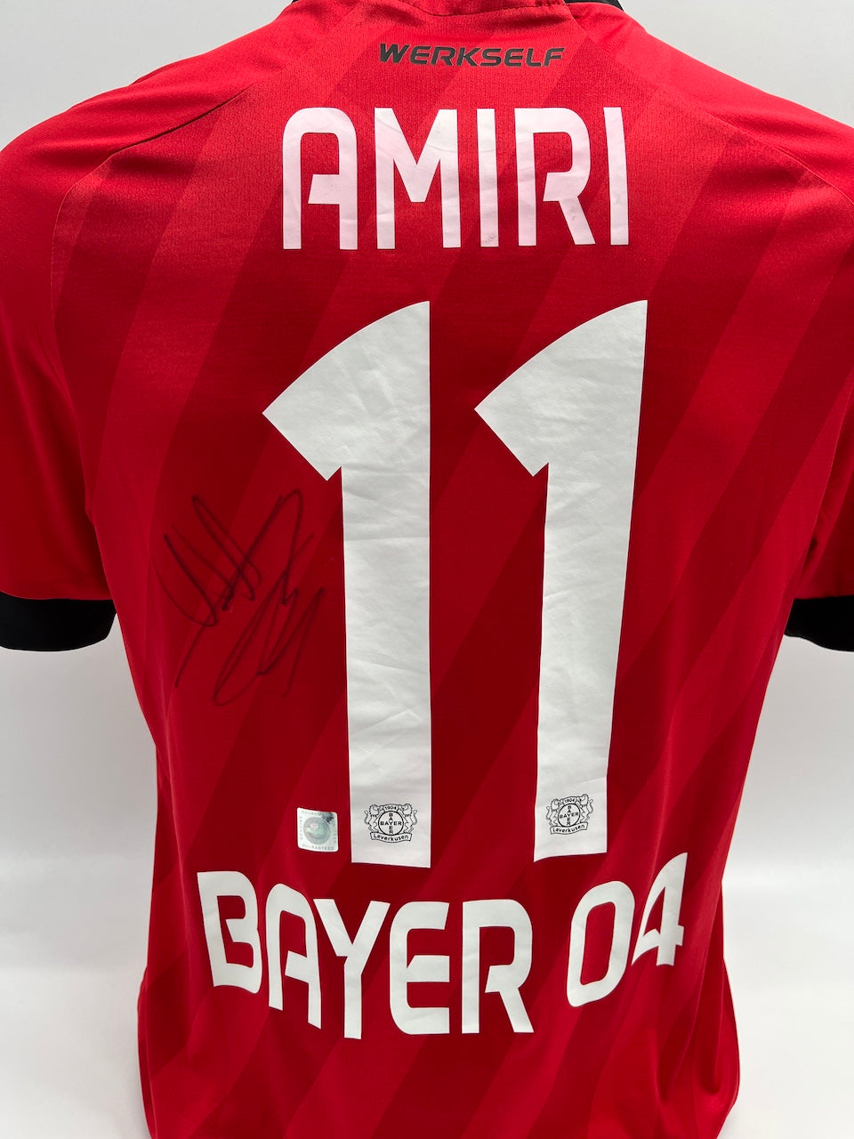 Match prepared Bayer Leverkusen player jersey nadiem amiri signed M