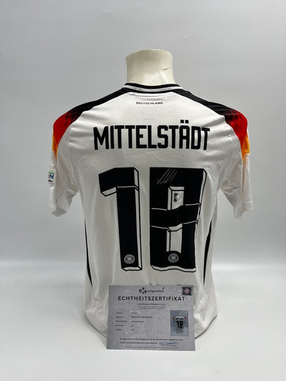 DFB Trikot Maximilian Mittelstädt signiert Deutschland DFB Autogramm COA 176