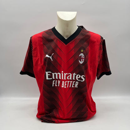 AC Mailand Authentic-Trikot Santiago Gimenez signiert Autogramm Puma COA XL
