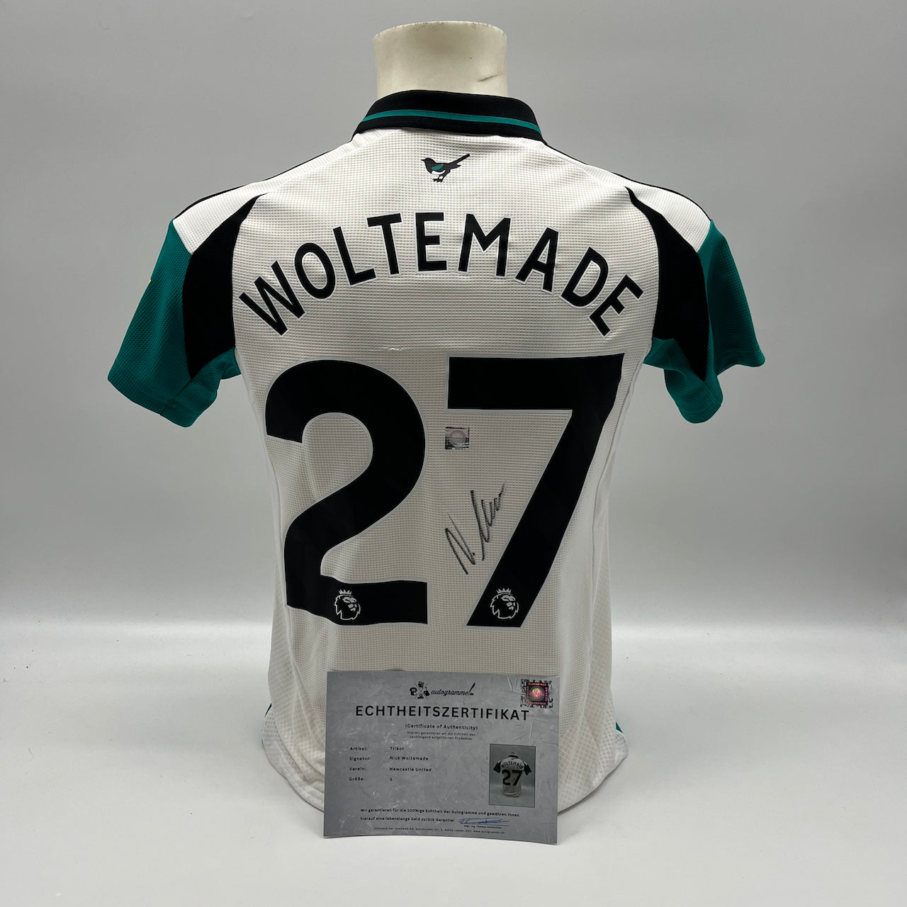 Newcastle United Trikot Nick Woltemade signiert Autogramm Fußball Adidas S