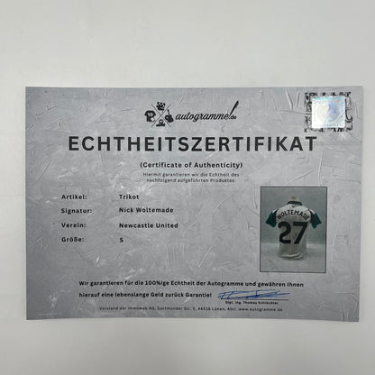 Newcastle United Trikot Nick Woltemade signiert Autogramm Fußball Adidas S