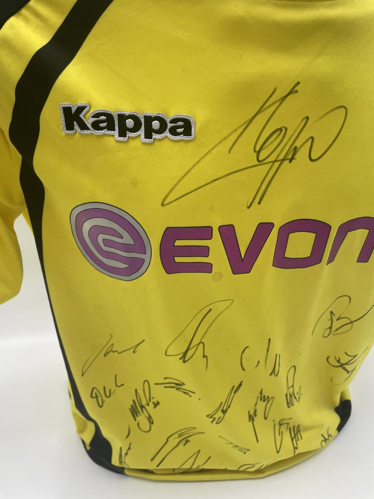 BVB Trikot 2009/2010 team signed Borussia Dortmund Coa Puma Bundesliga XL