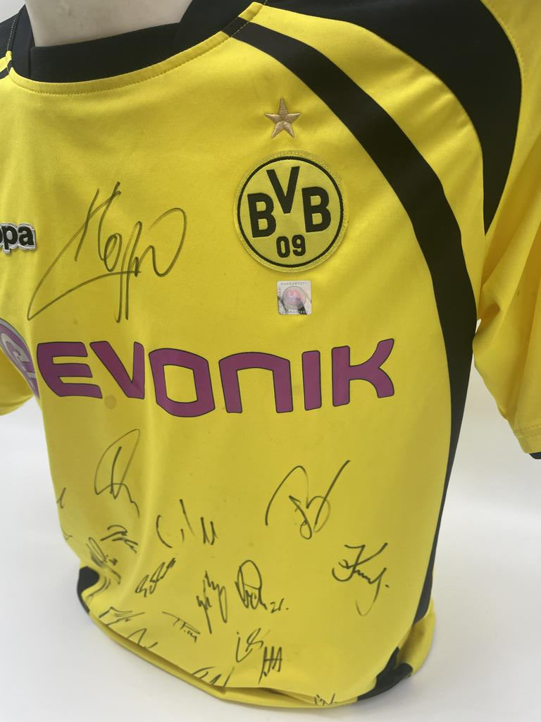 BVB Trikot 2009/2010 team signed Borussia Dortmund Coa Puma Bundesliga XL