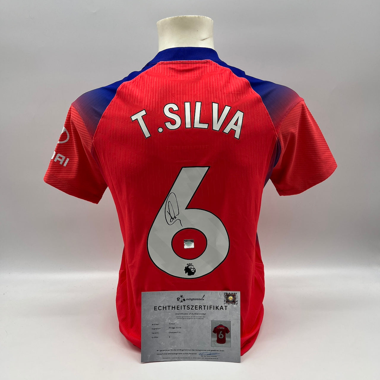 FC Chelsea Trikot Thiago Silva signiert Autogramm Nike S