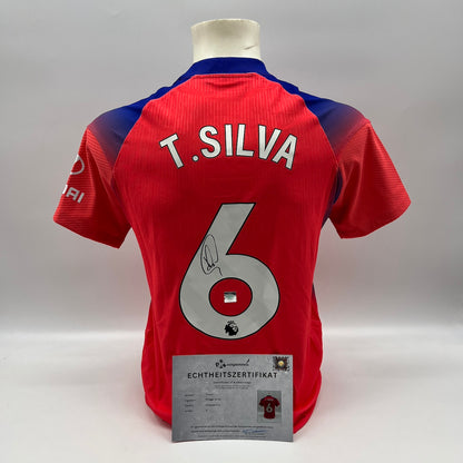 FC Chelsea Trikot Thiago Silva signiert Autogramm Nike S