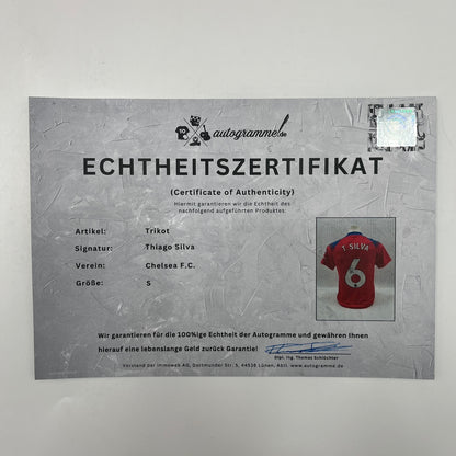 FC Chelsea Trikot Thiago Silva signiert Autogramm Nike S