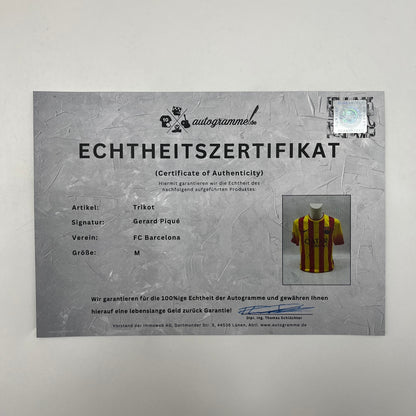 FC Barcelona Trikot Gerard Pique signiert Autogramm LaLiga Nike COA neu S