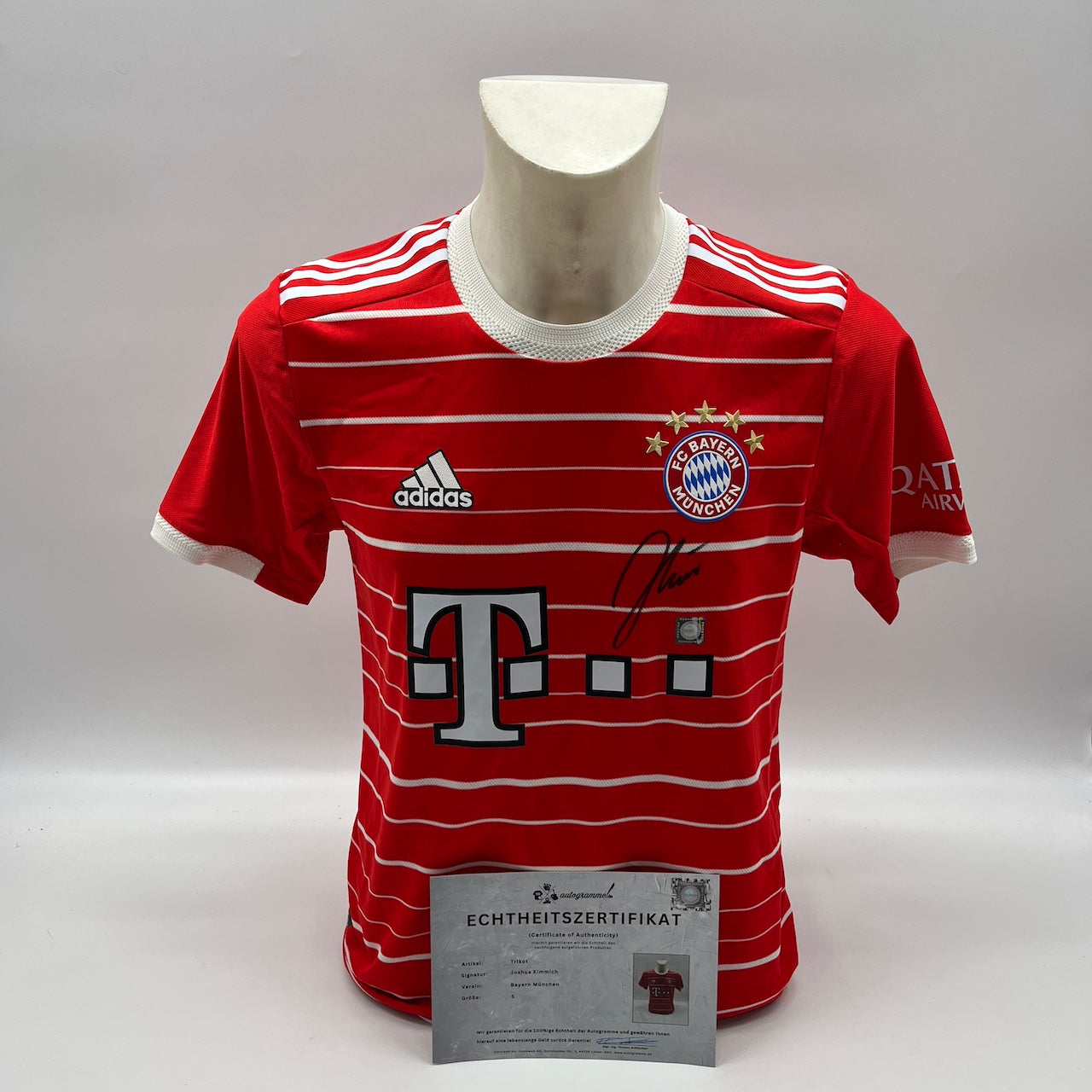 Bayern München Trikot Joshua Kimmich signiert Adidas COA neu S