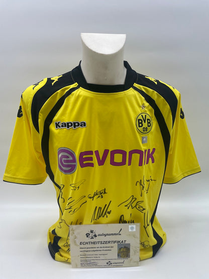 BVB Trikot 2009/2010 Teamsigniert Borussia Dortmund COA Neu Kappa Bundesliga XL