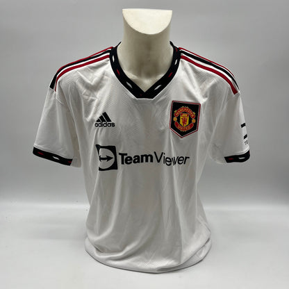 Manchester United Trikot Alejandro Garnacho signiert Autogramm Adidas COA L