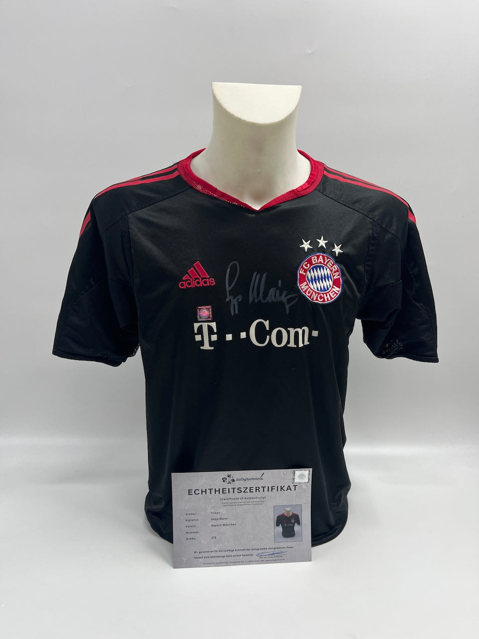 Bayern Munich Trikot Sepp Maier signed FCB Autogram COA 176