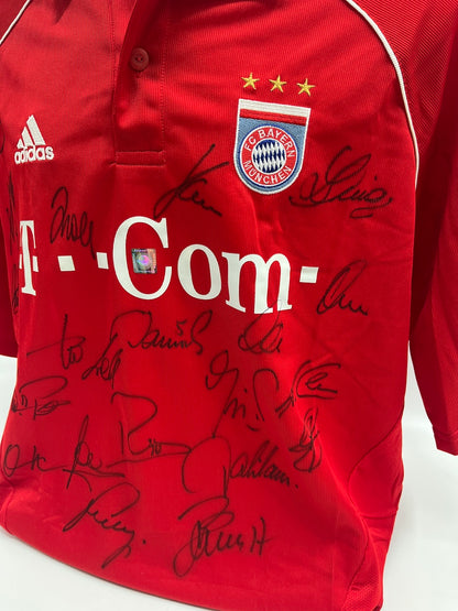 Bayern München Trikot 2005/2006 Teamsigniert Autogramm COA Adidas XL