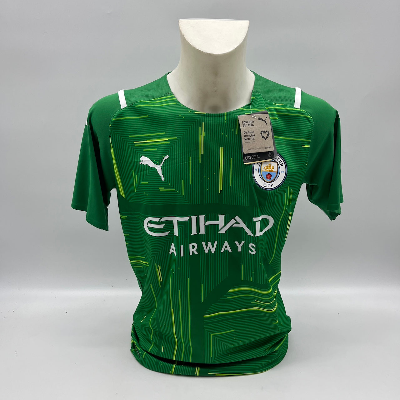 Manchester City Trikot Ederson signiert Autogramm Puma COA L