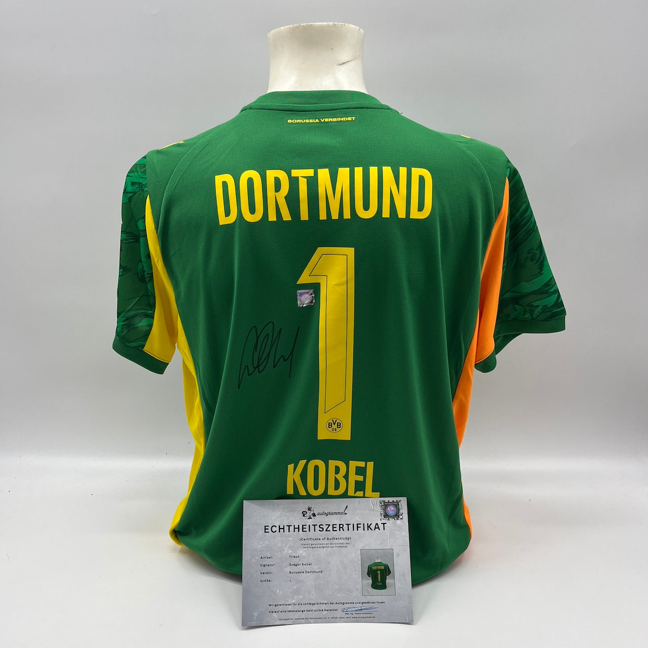 Borussia Dortmund Trikot Gregor Kobel signiert BVB Puma L