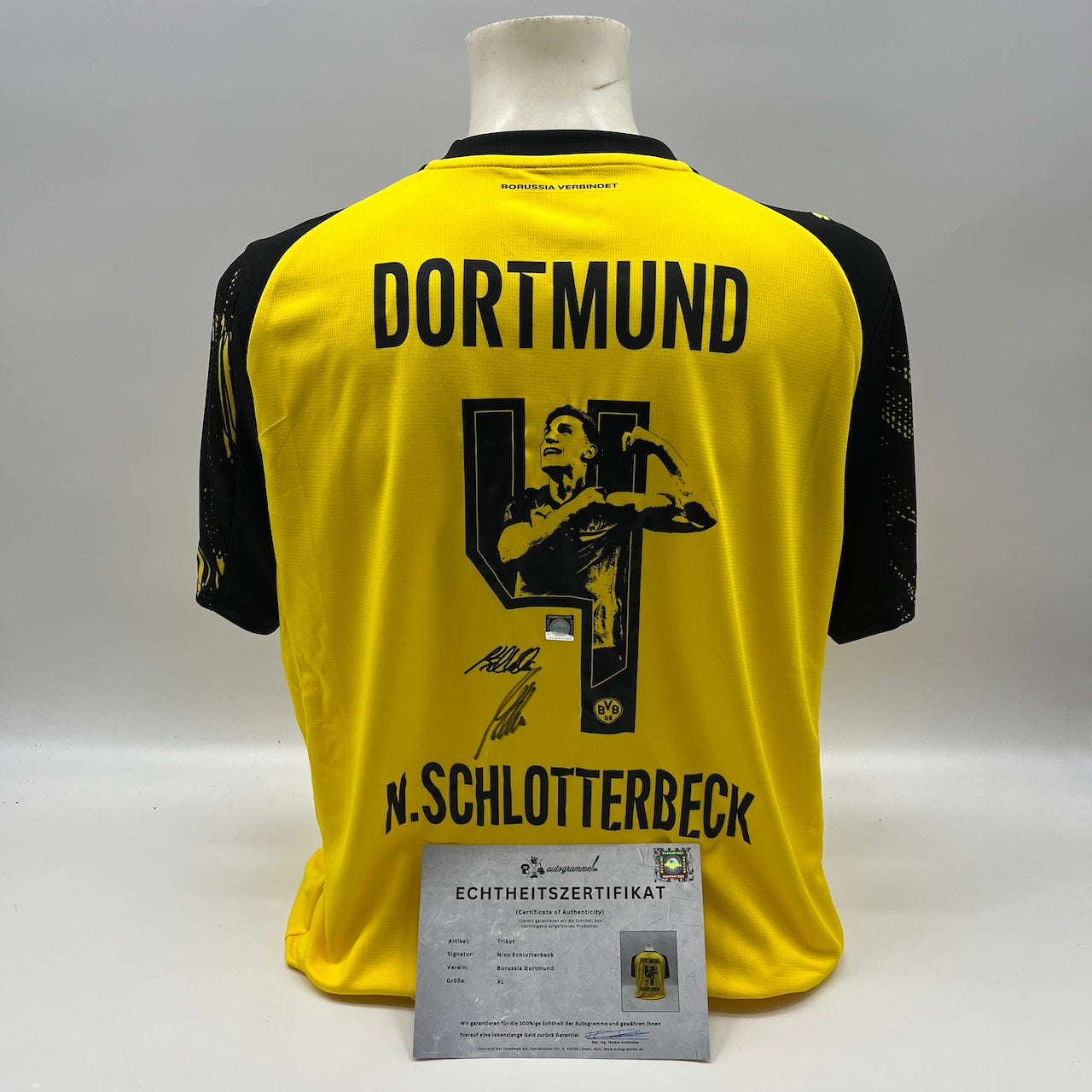 Borussia Dortmund Trikot Nico Schlotterbeck signiert BVB Puma COA XL