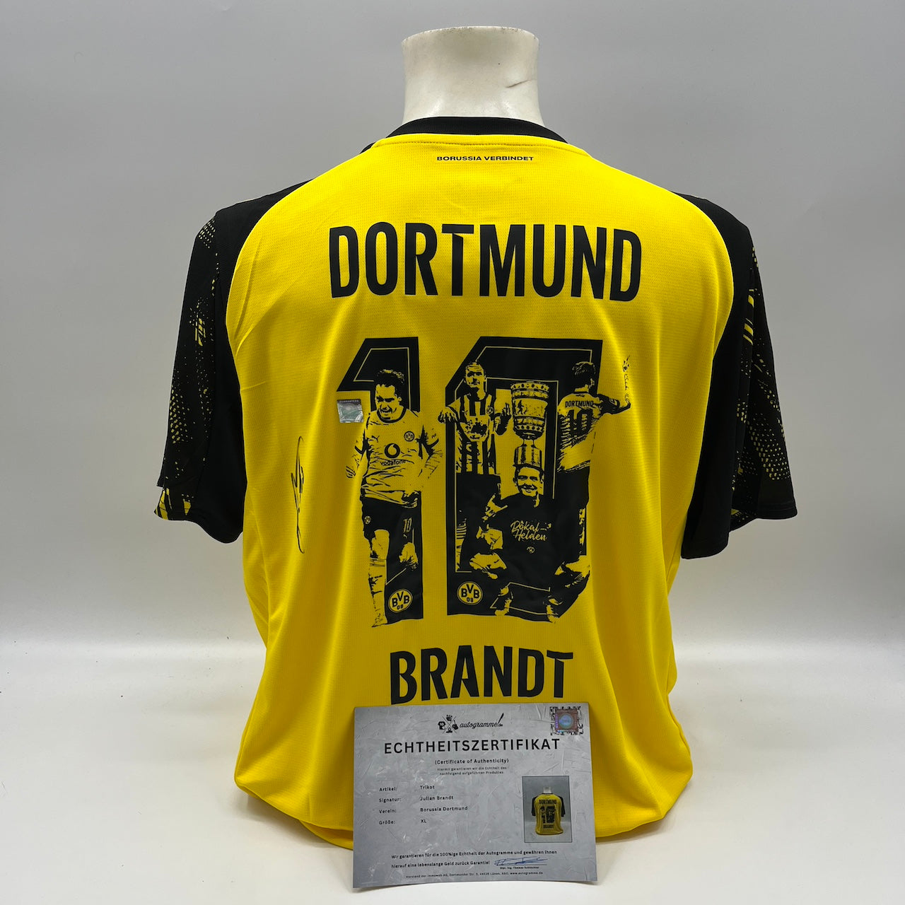 Borussia Dortmund Trikot signiert Julian Brandt BVB Puma Autogramm XL