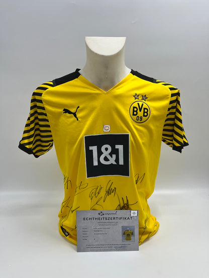 BVB Trikot 2021/2022 Teamsigniert Borussia Dortmund Bellingham Haaland Puma M