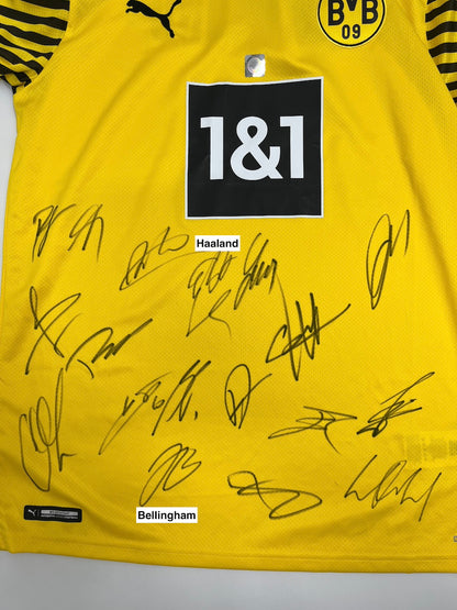 BVB Trikot 2021/2022 Teamsigniert Borussia Dortmund Bellingham Haaland Puma M