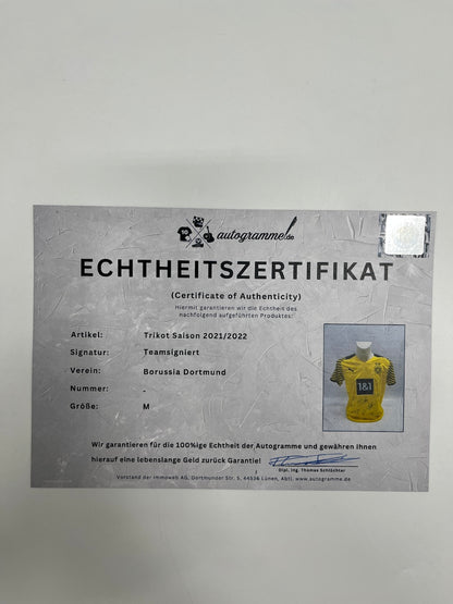 BVB Trikot 2021/2022 Teamsigniert Borussia Dortmund Bellingham Haaland Puma M