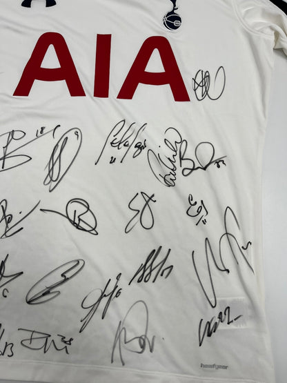 Tottenham Hotspur jersey 2014/2015 team signed football coa l