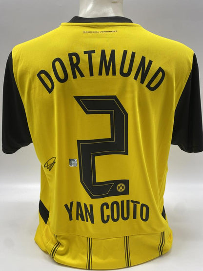 Borussia Dortmund Trikot Yan Couto signiert BVB neu Puma signiert L