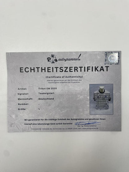 Germany Jersey Euro 2020 Team Signed DFB Adidas L