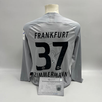Eintracht Frankfurt Trikot Jan Zimmermann signiert Autogramm Nike neu L
