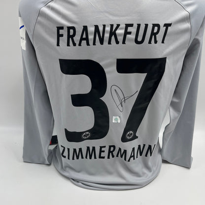 Eintracht Frankfurt Trikot Jan Zimmermann signiert Autogramm Nike neu L