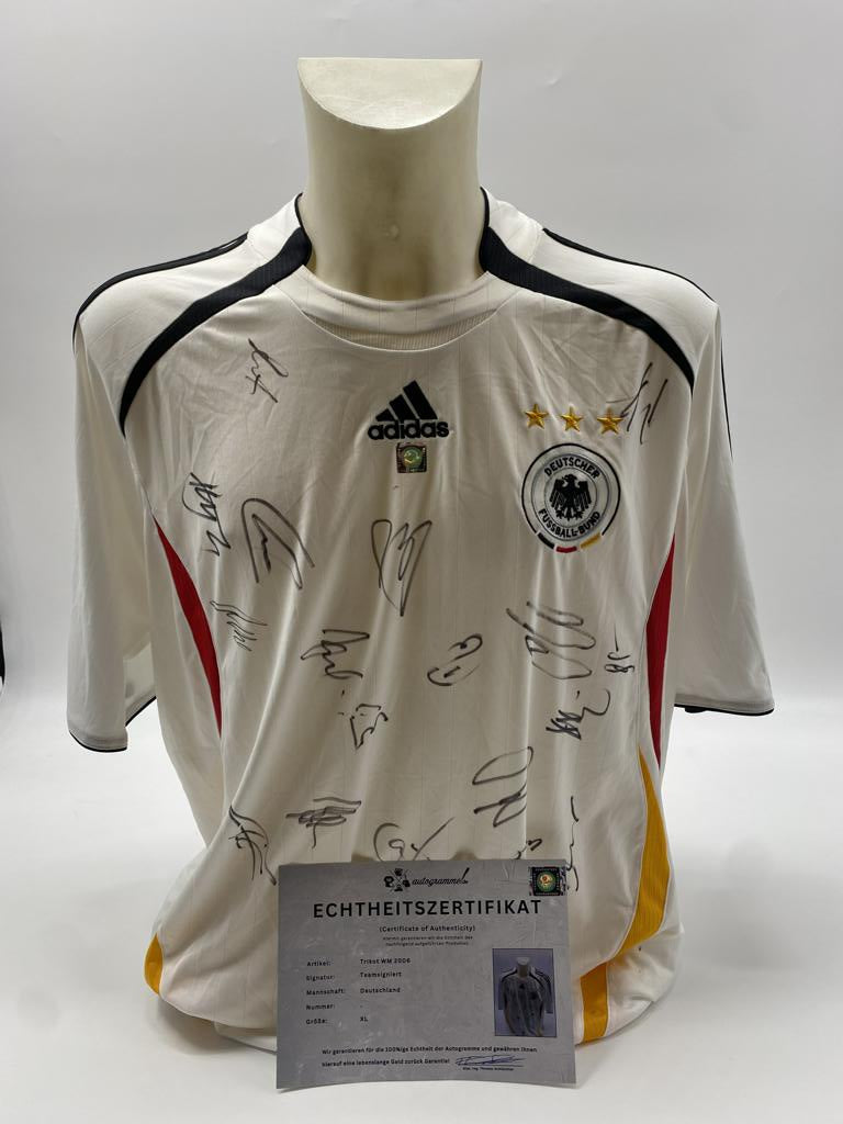 Deutschland Trikot WM 2006 Teamsigniert DFB XL Adidas