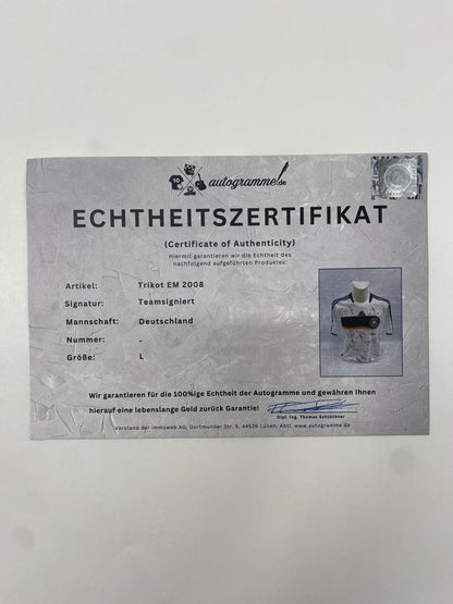 Deutschland Trikot EM 2008 Teamsigniert DFB Adidas L