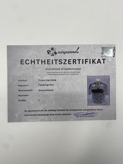 Deutschland Trikot EM 2008 Teamsigniert DFB L Adidas