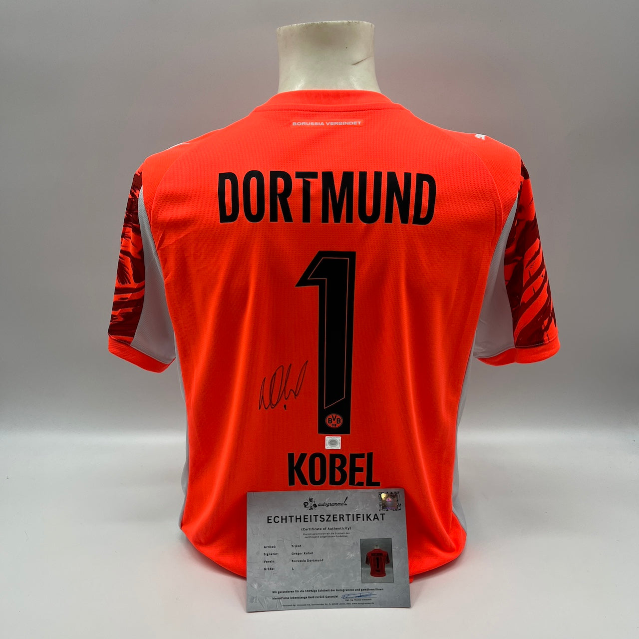Borussia Dortmund Trikot Gregor Kobel signiert BVB Puma L neu