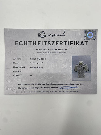 Deutschland Trikot WM 2010 Teamsigniert DFB Adidas M