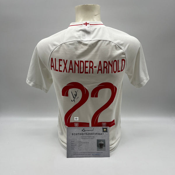England Trikot Trent Alexander-Arnold signiert Autogramm Nike COA