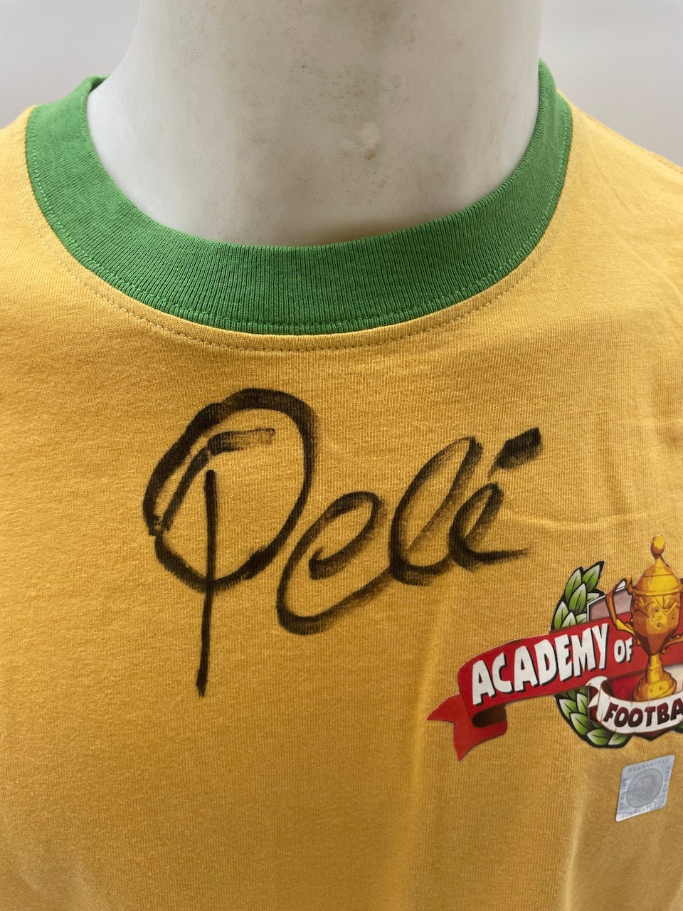 Academy of Champions Shirt Pele signiert Neu Unterschrift Autogramm COA L