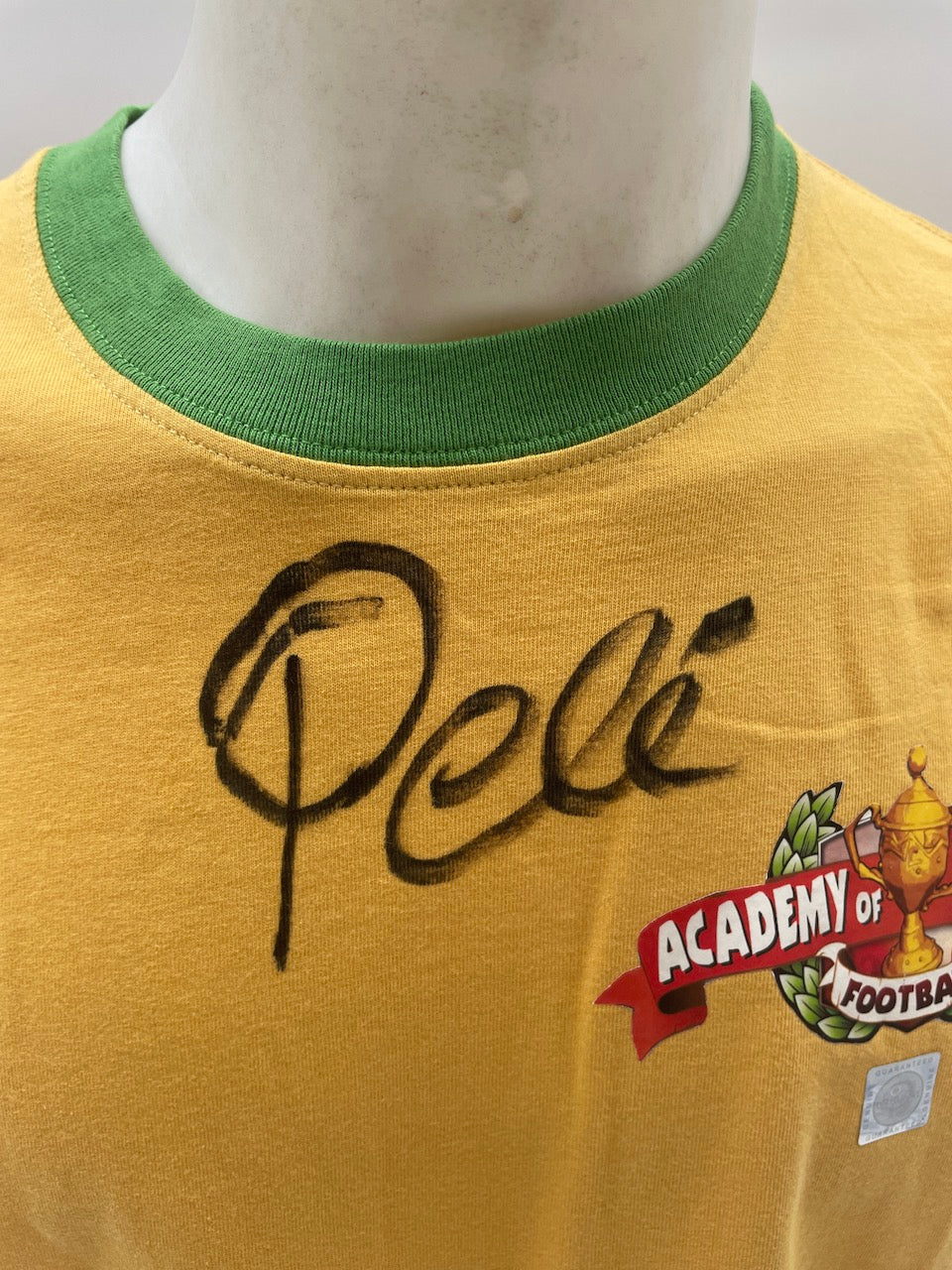 Academy of Champions Shirt Pele Signed New Signature autograph COA L